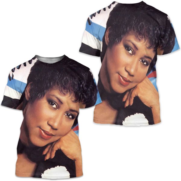 Aretha Franklin Jump To It Womans Music Theme Print T-Shirt-image