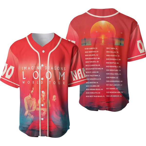 Loom Imagine Dragons World Tour 2024 Personalized Baseball Shirt-image