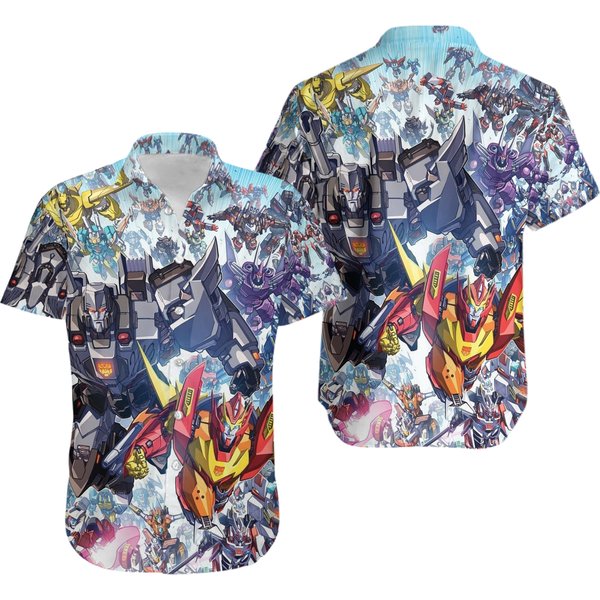 Transformers Cartoon Poster Movie Hawaiian Shirt-image