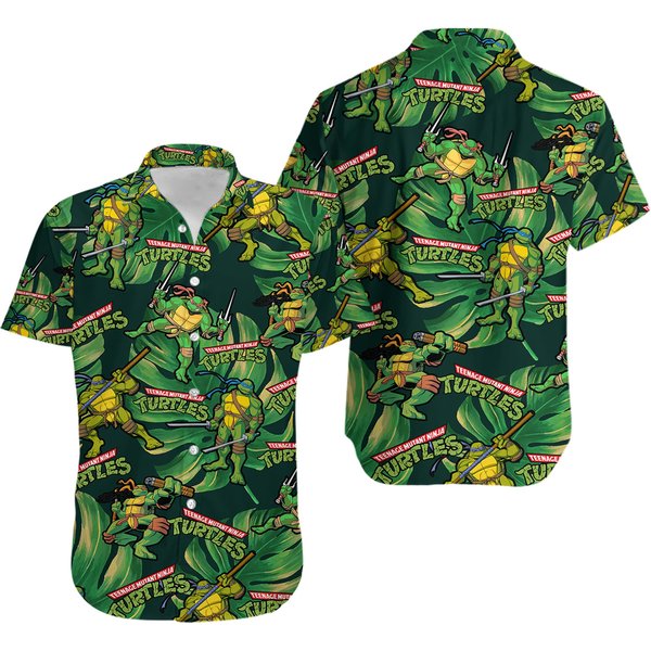 Turtles Ninja Hawaiian Shirt, Beach Hawaiian Shirt, Aloha Shirt, Casual Shirt-image