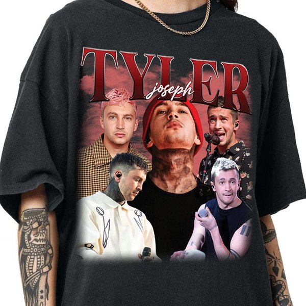 Tyler Joseph T-Shirt, Josh Dun T-Shirt, Gift For Woman And Man Unisex T-Shirt-image