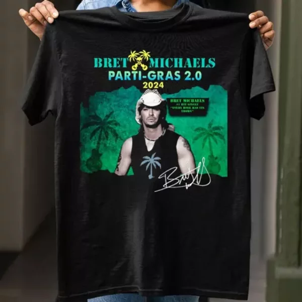 New Popular!!! Bret Michaels Tour 2024 Gift For Fan T Shirt-image