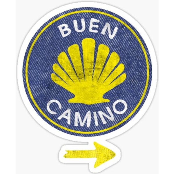 Camino De Santiago De Compostela Pilgriming Saying Buen Camino-image