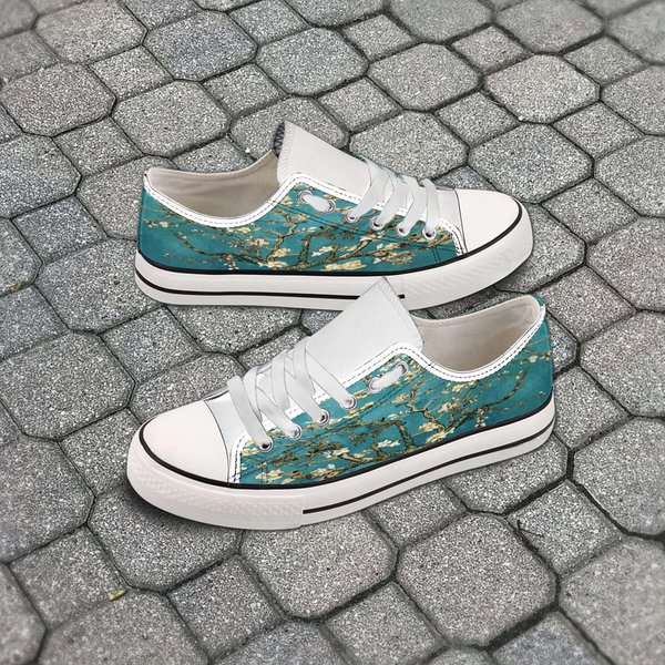 Van Gogh Almond Blossom Women's Low Top Sneaker-image