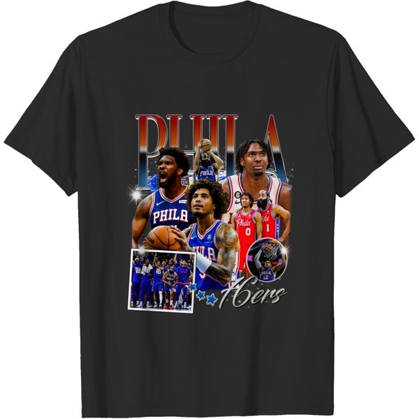 Vintage Philadelphia Joel Embiid Tyrese Maxey Basketball Shirt, Basketball Christmas Shirt-image
