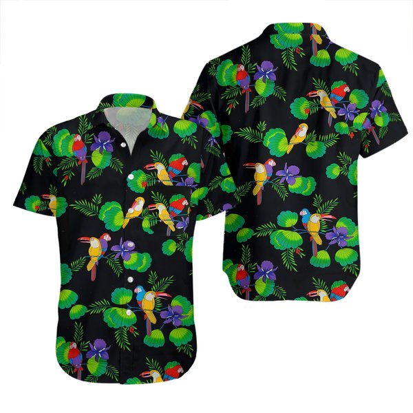 Vintage Jimmy Buffett Margaritaville Key West Crew Hawaiian Shirt-image