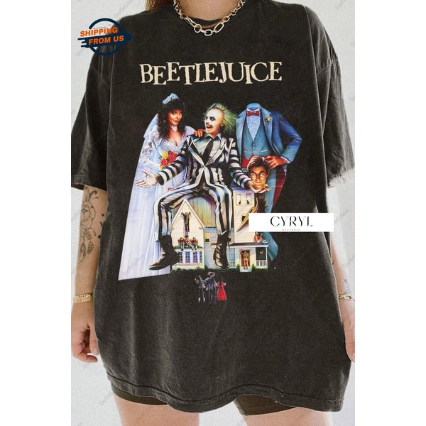 Beetlejuice 1988 Movie T-Shirt, Vintage Halloween Movie Shirt, Beetlejuice Shirt-image