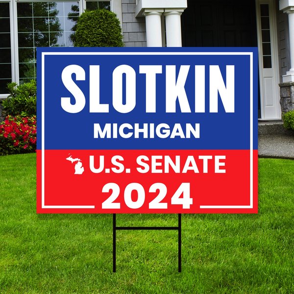 Elissa Slotkin Us Senate Yard Sign - Coroplast Us Senate Election Michigan 2024 Yard Sign-image