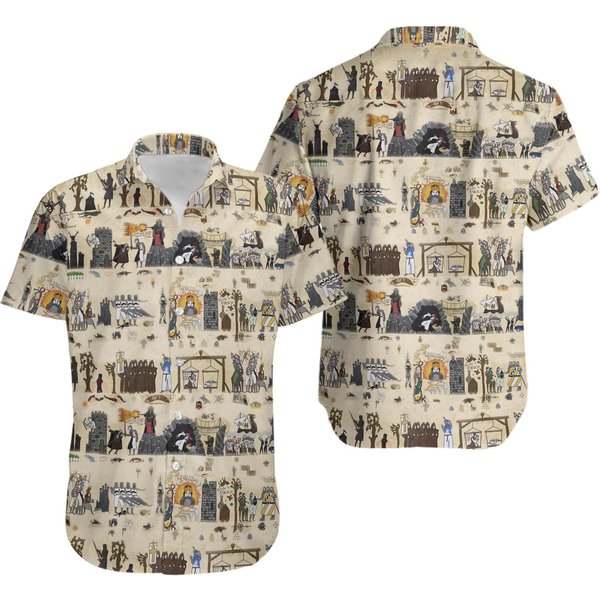 Bayeux Tapestry Monty Python Hawaiian Shirt-image