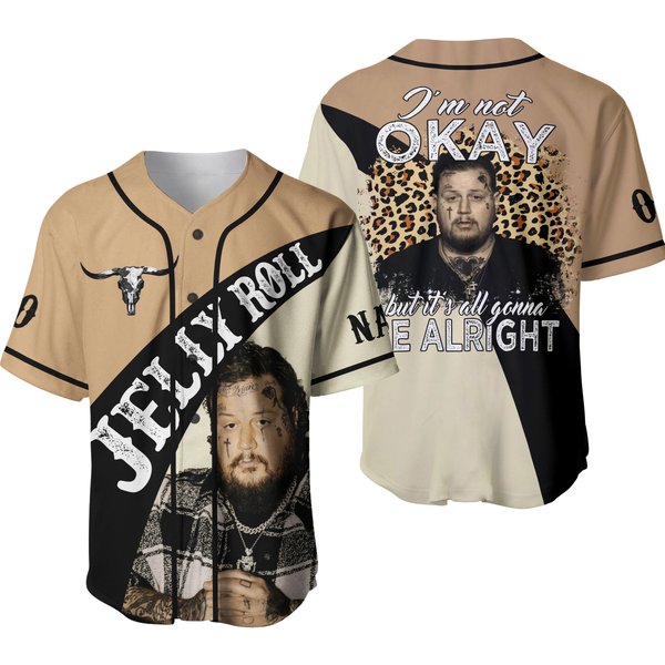 Custom Jelly Roll Tour Baseball Jersey-image