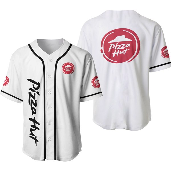 Pizza Hut Baseball Jersey, Pizza Hut Baseball Jersey, Fast Food Lovers, Birthday Gift-image