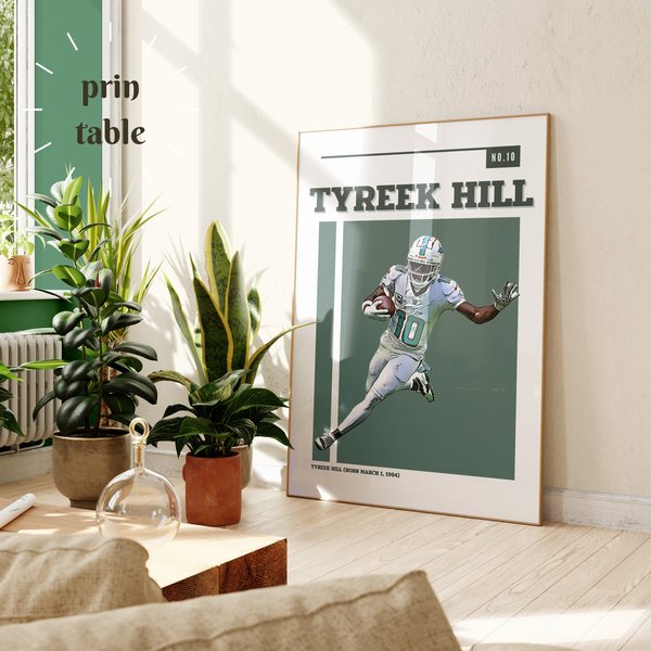 Tyreek Hill Poster, Tyreek Hill, American Football Fan Gifts, American Football Poster-image