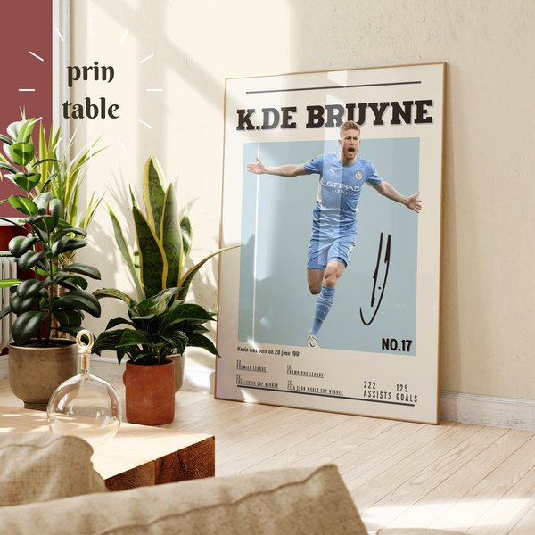 Kevin De Bruyne Football Poster-image