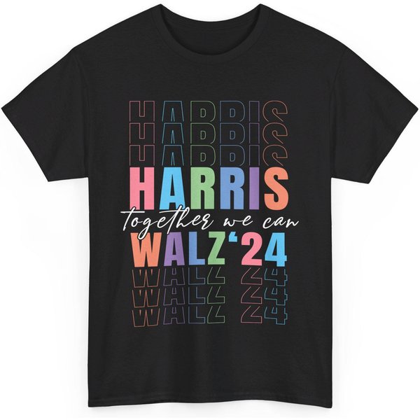Together We Can - Kamala Harris And Harris Walz T-Shirt-image