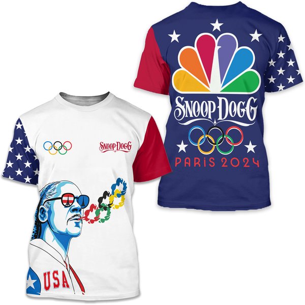 Hot Hot -Paris 2024 Olympic Snoop-Dogg 3D T Shirt S-5Xl-image