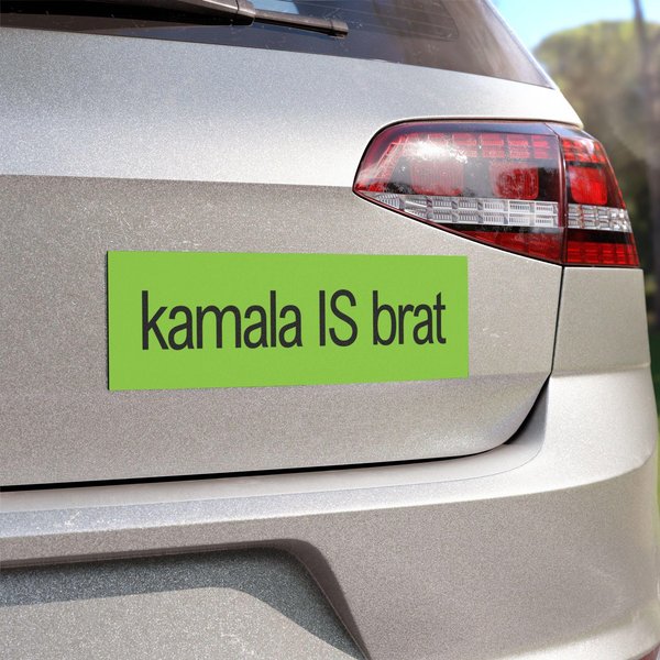 Kamala Is Brat Car Magnet, Kamala Harris Tim Walz Car Magnet