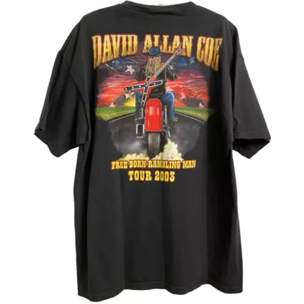 Vintage, David Allan Coe - 2003 Tour T-Shirt-image