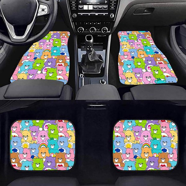 Beary Awesome Rainbow Bears Car Mats