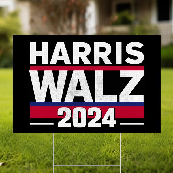 Harris Walz 2024 For President Yard Sign Double Sided | Kamala Harris Tim Walz Yard Sign-image