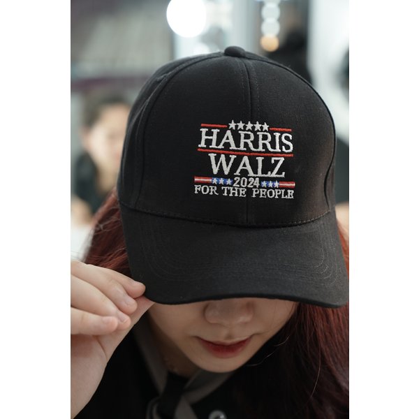 Harris Walz For The People Embroidered Hat, 2024 Election Cap, Kamala Harris-image
