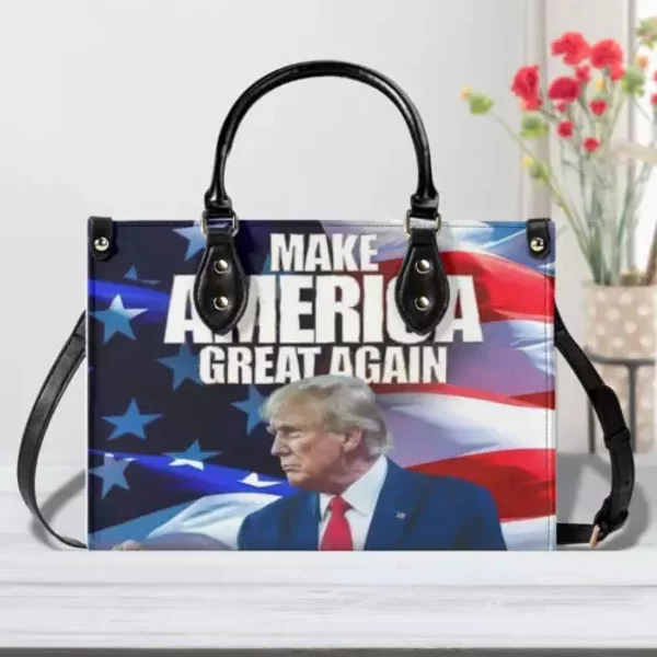 Usa President Donald Trump Luxury Women Leather Handbag-image