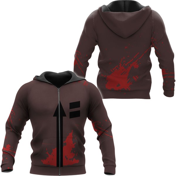 Angels Of Death Zack Hoodie, Cosplay 3D Zip Hoodie-image