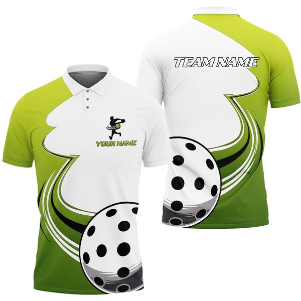 Pickleball Sport Style Personalized Name, Team Name Unisex Polo Shirt-image