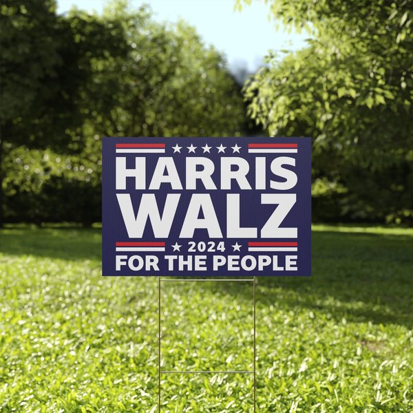 Harris Walz 2024 Yard Sign, Kamala Harris Yard Sign-image