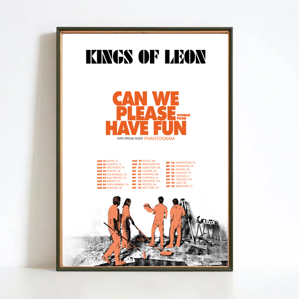 Kings Of Leon Plan 2024 Music Tour Poster-image