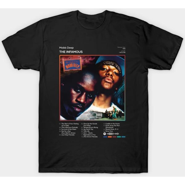 Mobb Deep - The Infamous Tracklist Album - Mobb Deep - T-Shirt-image