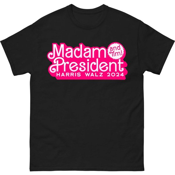 Madam President Kamala And Tim Shirt - Harris Walz 2024 Shirt - Madam President And Tim-image