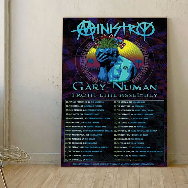 Ministry Spring Tour 2024 Poster, Tour Music Poster-image