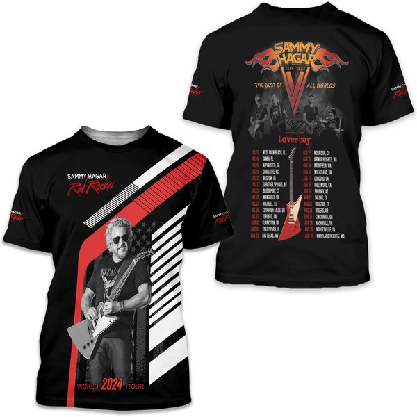 Sammy Hagar 3D Shirt, Music Lover Shirt-image