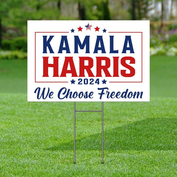 We Choose Freedom Yard Sign, Political Yard Sign-image