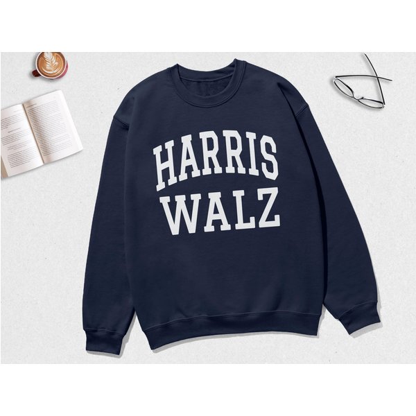 Harris Walz College Sweatshirt, Campaign-image