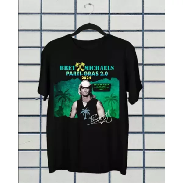 New Popular Bret Michaels Tour 2024 Gift For Fan T Shirt-image
