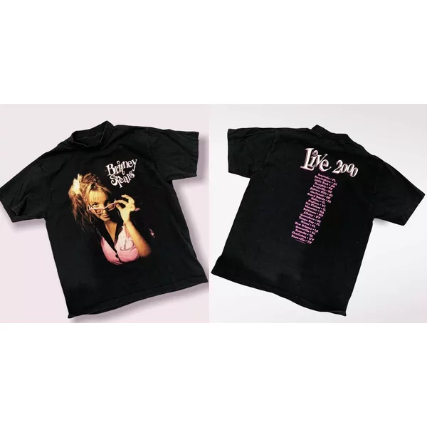 2 Sides Britney Spears 2000 Live Tour Shirt-image
