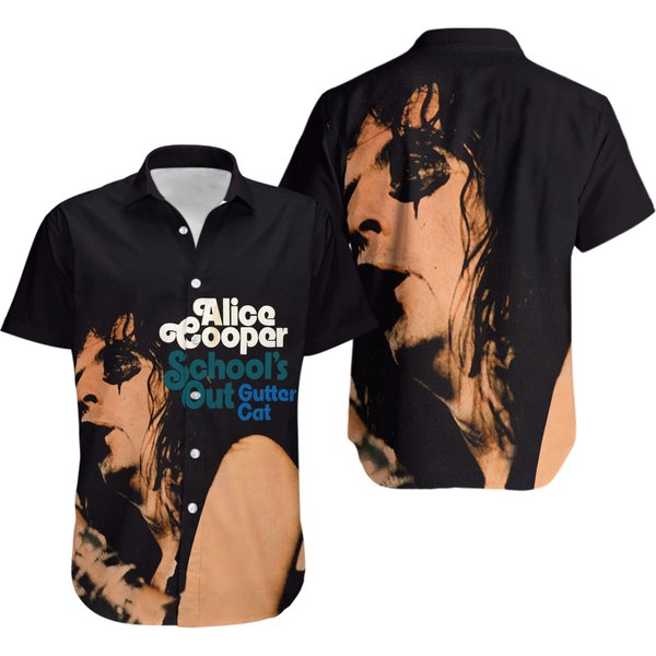 Vintage Alice Cooper Band Hawaiian Shirt-image