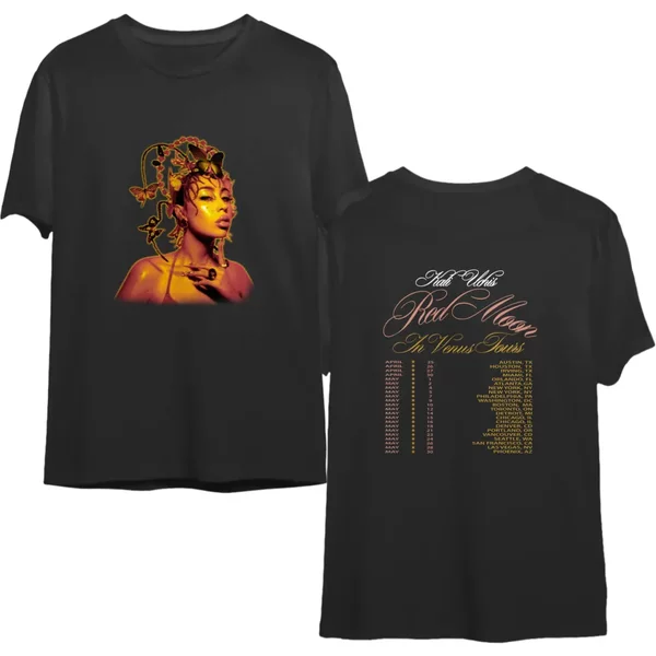 Kali Uchis Merch, Red Moon In Venus Shirt-image