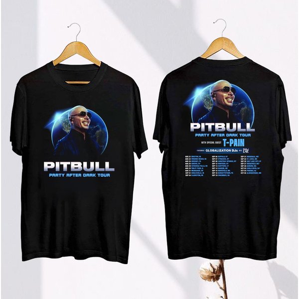 Pitbull 2024 Concert T-Shirt - Party After Dark Tour Graphic-image