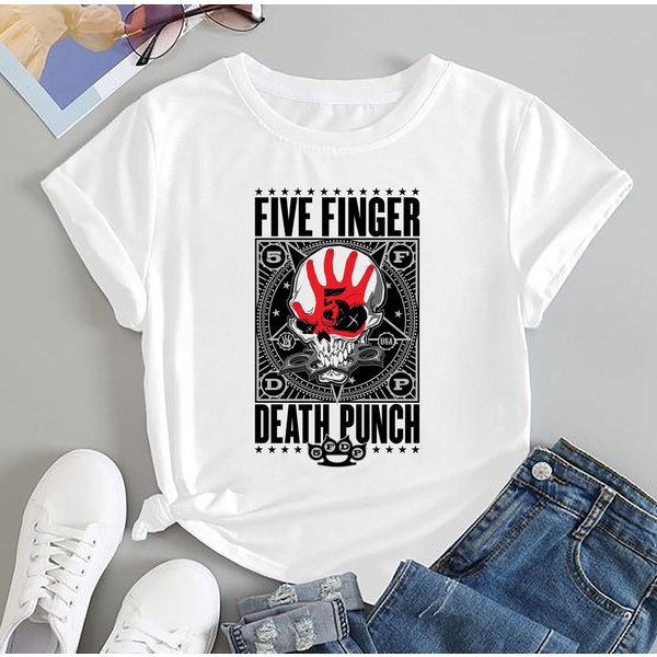 Five Finger Death Punch Logo T-Shirt - 2024 Tour Graphic Tee-image
