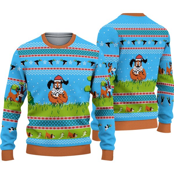 Duck Hunt Ugly Christmas Sweater - Perfect Holiday Gift-image