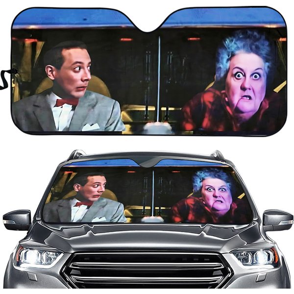 Peewee Herman Car Sunshade, Request Auto Sunshade-image