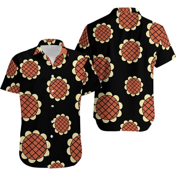 3D Anime Japan One Piece Monkey D Luffy Dressrosa Unisex Hawaiian Shirt Us Size-image