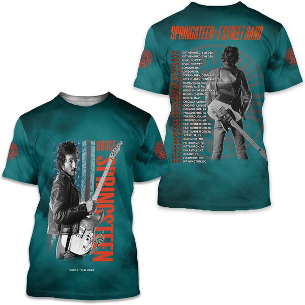 Bruce Springsteen 3D T-Shirt, E Street Band 2024 Shirt, Bruce Shirt-image