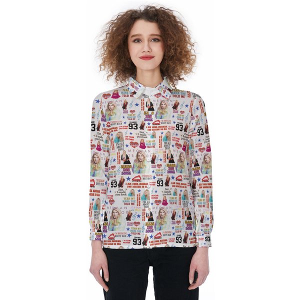 3d All Over Printed Casual Shirt - Meghan Trainor