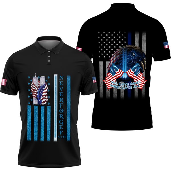 Never Forget 9-11-2001 20Th Anniversary Polo Shirt-image