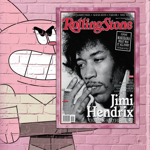 Jimi Hendrix Magazine Cover Poster
