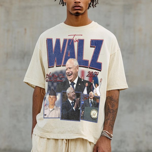 Tim Walz Vintage T-Shirt-image