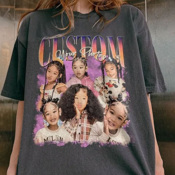 Custom Bootleg Rap Tee, Vintage Graphic 90S Pepper Shirt, Custom Photo-image